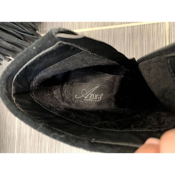 Azura European Luxury Bernat Suede Fringe Western Booties Size EU 37 / US 6.5-7 - Picture 7 of 9